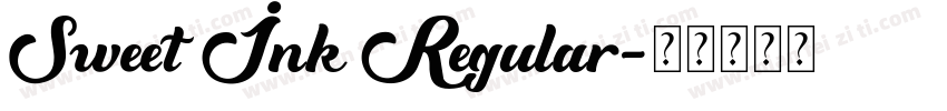 Sweet Ink Regular字体转换